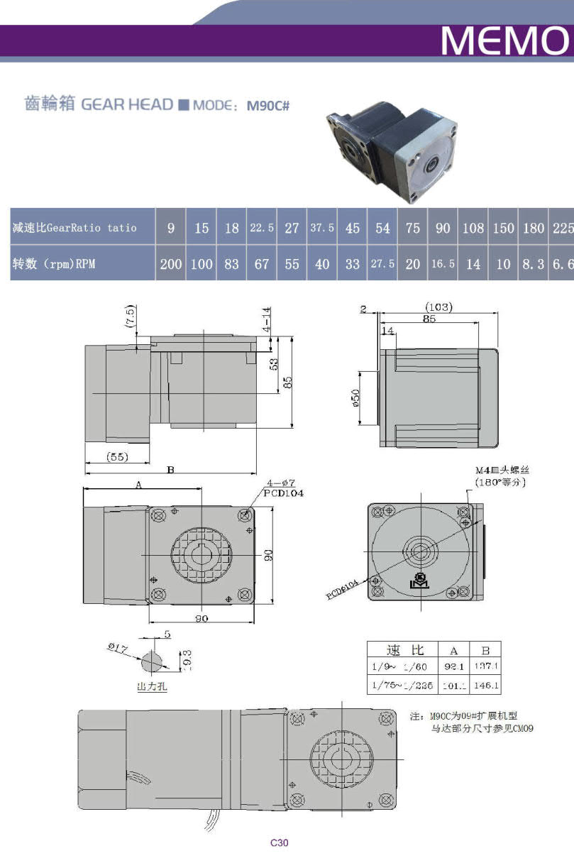 利明微型減速機(jī)